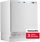 HANSEATIC Einbaugefrierschrank "HEGS8260E", Energieeffizienz: E, silber (wei&szlig;),