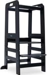 Stehhilfe HAUCK "Lernturm Learn N Explore, Black", Kinder, Gr. B/H/T: 54cm x 91cm x
