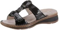Pantolette ARA "HAWAII", Damen, Gr. 35, schwarz (schwarz gl&auml;nzend), Lackleder,