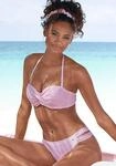 B&uuml;gel-Bandeau-Bikini S.OLIVER, Damen, Gr. 38, Cup B, rosa (ros&eacute;, wei&szlig;),