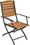 Gartensessel MERXX "Santorin", grau (graphit, natur), B:55cm H:97cm T:61cm, Sessel,