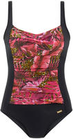 Badeanzug LASCANA, Damen, Gr. 42, Cup C, pink (pink, bedruckt), Polyamid, bedruckt,
