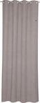 Vorhang ESPRIT "Harp", grau (hellgrau), B:140cm H:250cm, Microfaser, Polyester,