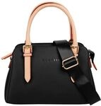 Henkeltasche BUGATTI "ELLA", Damen, Gr. B/H/T: 22cm x 17cm x 7cm onesize, schwarz,