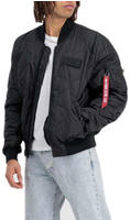 Bomberjacke ALPHA INDUSTRIES "MA-1 ALS", Herren, Gr. M, schwarz, Obermaterial:...