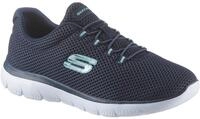 Slip-On Sneaker SKECHERS "Summits", Damen, Gr. 35, blau (navy), Synthetik, Textil,