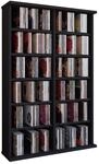 Media-Regal VCM "Holz CD DVD Stand Regal Schrank St&auml;nder Ronul", schwarz, B:60cm