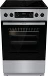 GORENJE Elektro-Standherd "GECS5C7", Energieeffizienz: A, silber (edelstahlfarben),