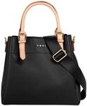 Henkeltasche BUGATTI "ELLA", Damen, Gr. B/H/T: 22cm x 21cm x 10cm onesize, schwarz,