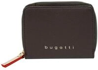 Geldb&ouml;rse BUGATTI "BUGATTI Damen ELLA", Damen, braun (dunkelbraun), Kunstfaser,