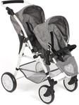 Puppen-Zwillingsbuggy CHIC2000 "Twinny, Jeans Grey", grau (jeans grau),...
