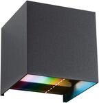 LED Au&szlig;en-Wandleuchte PAULMANN "Outdoor 230V Cybo RGBW Zigbee 2000-6500K anthrazit",