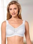 Entlastungs-BH SUSA, Damen, Gr. 75, Cup B, schwarz-wei&szlig; (wei&szlig;, schwarz), 76%