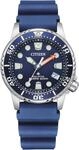 Taucheruhr CITIZEN "Promaster Eco-Drive Diver", blau (dunkelblau), Armbanduhren,