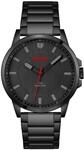 Quarzuhr HUGO "FIRST", schwarz (schwarz, schwarz), Armbanduhren, Herren,...