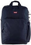 Cityrucksack LEVI'S, Gr. B/H/T: 27cm x 45cm x 14cm, blau (navy), Polyester,