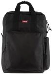 Cityrucksack LEVI'S, Gr. B/H/T: 27cm x 45cm x 14cm, schwarz, Polyester, unifarben,