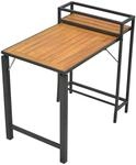 Gartentisch MERXX "Santorin", braun (graphit, natur, graphit, natur), B:93cm H:87cm