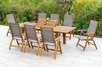 Garten-Essgruppe MERXX "Acapulco", grau (grau, braun), B:60,5cm H:111cm T:60cm,