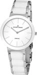 Keramikuhr JACQUES LEMANS "Monaco", wei&szlig; (wei&szlig;, silberfarben), Armbanduhren, Damen,