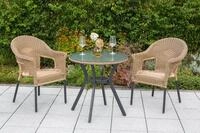 Balkonset MERXX "Ravenna", beige (natur), Sitzm&ouml;bel-Sets, Balkonset