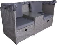 Gartenlounge-Set GARDEN PLEASURE "SAINT-TROPEZ", gr&uuml;n (schilfgr&uuml;n), H:170cm, Stahl,