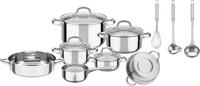 Topf-Set GSW "Montreal", silber (silberfarben), T&ouml;pfe, Topf-Set, Induktion