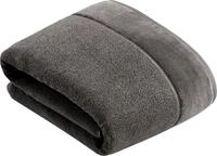 Badetuch VOSSEN "Pure", grau (lavastone), B:100cm L:150cm, Frottier, Obermaterial: