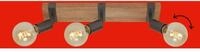 BRILONER LEUCHTEN LED Deckenspot "WOOD BASIC", braun (wei&szlig;, neutral), Leuchten, LED