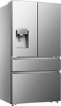 HISENSE French Door "RF728N4S", Energieeffizienz: E, silber (silberfarben),