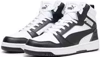 Sneaker PUMA "REBOUND V6", Herren, Gr. 37, schwarz-wei&szlig; (puma wei&szlig;, puma schwarz,
