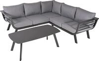 Garten-Essgruppe GARDEN PLEASURE "AURELIA", grau (dunkelgrau, grau, dunkelgrau,