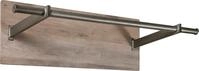 Wandgarderobe SALESFEVER "Design-Garderobe mit Stil", beige (natur, silber), B:85cm