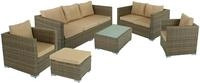 Gartenlounge-Set GARDEN PLEASURE "MURCIA", braun (cappuccinobraun, cremebeige,...