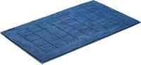 Badematte VOSSEN "Exclusive" Gr. 2, blau (tiefblau), H:20mm, Baumwolle, Badematten,