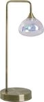 N&Auml;VE LED Tischleuchte "Varna", grau (messingfarben), 1, &Oslash; 17,5cm H: 45cm, 1 Stk.,