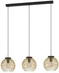 EGLO H&auml;ngeleuchte "VENEZUELA Pendellampe, Esszimmerlampe, Metall, schwarz, gold,
