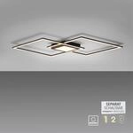JUST LIGHT Deckenleuchte "ASMIN", schwarz, 1, 1 Stk., Leuchten, LED, separat