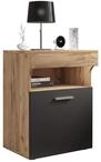 Nachttisch VCM "Holz Nachttisch Nachtschrank Schublade Slepal M", schwarz (honig,