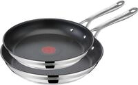 Pfannen-Set TEFAL "Jamie Oliver Cook Smart", schwarz (edelstahl, schwarz), &Oslash;:28cm,