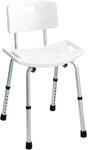 Duschhocker WENKO "Secura", wei&szlig;, B:49cm T:54cm, Duschhocker, Duschhocker, mit