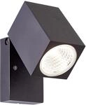BRILLIANT Wandstrahler "Burk", Energieeffizienz: F, schwarz, 1, H: 10cm, 1 Stk.,
