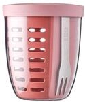 Lunchbox MEPAL "Fruitpot Ellipse 600 ml", bunt (vivid mauve), Kunststoff,