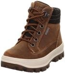 Schn&uuml;rboots SUPERFIT "TEDD, WMS: weit", Jungen, Gr. 28, braun (dunkelbraun),