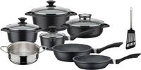 Topf-Set GSW "Gourmet Granit", schwarz, T&ouml;pfe, Topf-Set, Induktion
