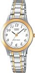 Quarzuhr, silber (edelstahlfarben, goldfarben), CASIO TIMELESS COLLECTION,