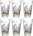 Gl&auml;ser-Set LEONARDO "Dino BAMBINI AVVENTURA", bunt (mehrfarbig), H:13cm &Oslash;:8cm,