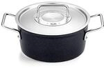 Kochtopf FISSLER "Adamant", schwarz, B:21,5cm H:14,5cm L:30cm &Oslash;:20cm, T&ouml;pfe,