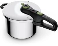 Schnellkochtopf TEFAL "Secure Trendy", silber (edelstahlfarben), 6 l, T&ouml;pfe,
