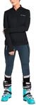 Langarmshirt VAUDE "WOMEN'S LIVIGNO HALFZIP II", Damen, Gr. 34, schwarz (schwarz
